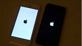 iPhone 5s vs iPhone 5 開機速度