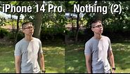 Nothing 2 (UPDATED) vs iPhone 14 Pro Camera Comparison
