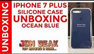 Authentic iPhone 7 Plus Silicone Case UnBoxing & Review - Ocean Blue