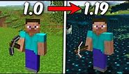 Playing Every Minecraft Version in ONE VIDEO…