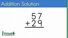 Grade 2 Math: Addition Solution