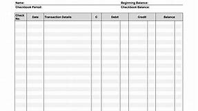 Fillable Form Check Register | Edit, Sign & Download in PDF | PDFRun