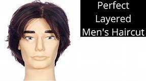 Perfect Layered Men's Haircut Tutorial - TheSalonGuy