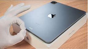 Apple iPad Pro 2022 11-inch Space Gray - Aesthetic Unboxing ASMR + Comparison iPad Pro 2020