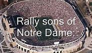 Notre Dame Victory March with lyrics