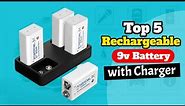 Rechargeable 9v Battery with Charger 🔋 Best 9 Volt Rechargeable Battery [2021]