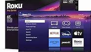 Roku Smart TV – 65-Inch Pro Series 4K QLED RokuTV with Dolby Vision IQ, 120Hz Refresh Rate, Backlit Voice Remote Pro – Live Local News, Sports, Gaming