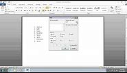 How to set Tabs in Word