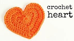 How to crochet a HEART (medium size) ♥ CROCHET LOVERS