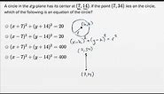 Circle equations — Harder example | Math | SAT | Khan Academy