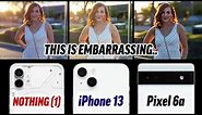 Unbiased Nothing Phone vs iPhone 13 vs Pixel 6a Camera Test