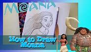How to Draw MOANA from Disney's Moana- @dramaticparrot