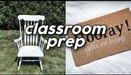 First Year Teacher Classroom Prep Vlog: Furniture Flips, Silhouette Cameo Tutorial, Shopping + more!