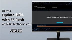 How to Update BIOS with EZ Flash on ASUS Motherboard | ASUS SUPPORT