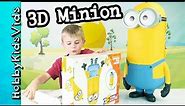 Minion 3D! HobbyFrog Builds a Toy Puzzle from Despicable ME by HobbyKidsVids