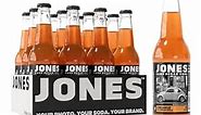 Jones Soda Co. Orange Cream Soda Flavor | 100% Cane Sugar Soda | Craft Soda Pop | Soda Soft Drinks | 12 Oz Glass Bottle Soda (Pack of 12)