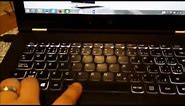 How to turn on backlight keyboard on Lenovo Laptop