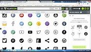 how to download social icon free ( flaticon vector icon use)
