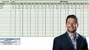 Monthly Bill Tracker - Tutorial (Microsoft Excel)