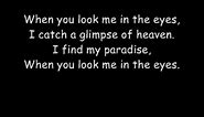 Jonas Brothers - When You Look Me In The Eyes - with lyrics