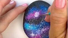 Painted Galaxy Rocks Tutorial—>... - Color Made Happy
