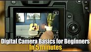 Digital Camera Basics for Beginners: In 5 minutes