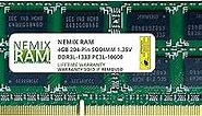 4GB (1x4GB) DDR3-1333MHz PC3-10600 2Rx8 SODIMM Laptop Memory by NEMIX RAM