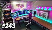 Room Tour Project 243 - BEST Desk & Gaming Setups!