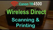 Canon Pixma TR4500 Wireless Direct Scanning & Printing.