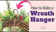 How to Make A Hanger on the Back of a Wreath