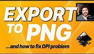 How to Save / Export a PNG File in Inkscape