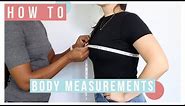 How to Take Clothing Measurements