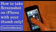 How to take screenshot one handed on iPhone 5/6/7/8 - iOS 10