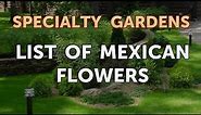 List of Mexican Flowers