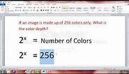 Calculating Bitmap Image Size And Color Depth