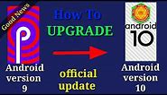 how to upgrade android version 9 to 10 | android version 9 to 10 || Install Android 10 all phones