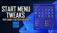 Windows 11 Start Menu Tweaks That Make It Better!