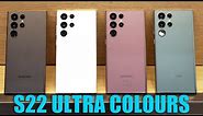 Samsung Galaxy S22 Ultra Colours