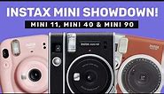 Fujifilm Instax Mini Camera SHOWDOWN - Mini 11 vs. Mini 40 vs. Mini 90!