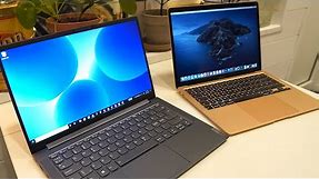 Macbook Air vs Lenovo Yoga Slim 7 - Hands On Comparison