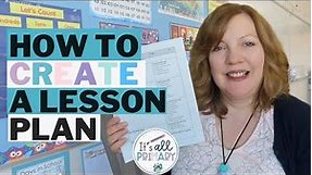 HOW To CREATE A LESSON PLAN: WHAT TO PUT INTO YOUR TEMPLATE