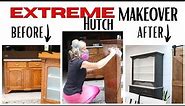 Extreme Hutch Makeover ~ Painted Furniture DIY ~ Before and After Furniture ~ Furniture Makeover
