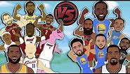 LeBron James vs Kevin Durant: Who had better All-Star TeamMates? (NBA Animation)
