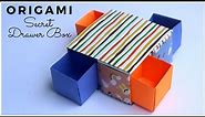Origami Secret Drawer Box | Origami Paper Box Tutorial | Paper Craft