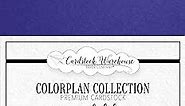 Cardstock Warehouse Colorplan Royal Blue Indigo - 8.5 x 11" - 100 Lb. / 270 Gsm Matte Premium Cardstock Paper - 25 Sheets