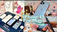 iPhone 13 Pro Max UNBOXING | Sierra Blue 512gb | Accessories [My sixth iPhone]