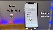 How to Reset any iPhone - Correct way to Reset any iPhone