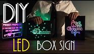 DIY led box sign