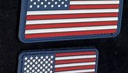 American Flag USA Flags Patches - PVC Rubber Hook Loop