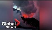 Kamchatka volcano erupts, shooting lava and ash into sky